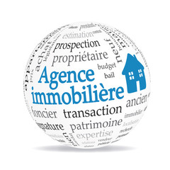 Canvas Print - Logo agence immobilière.