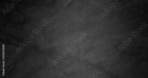 Fotografía black watercolor background with marbled dark gray cracks and wrinkled creases o