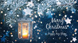 Beautiful greeting card with text Merry Christmas