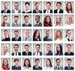 © ASDF - collage of portraits of successful young businessmen