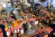 © Happy window - A heap of valuable antiques and worthless old things for sales on the street market