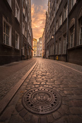 Wall Mural - architecture gdansk, old city in europe