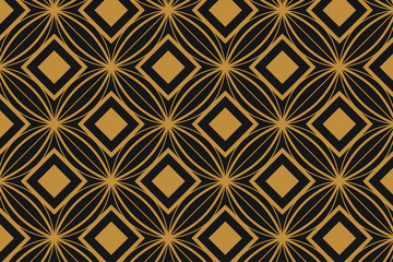 Modern Art Deco Abstract Elegant Seamless Pattern Luxury Line Art Beautiful Backdrop Design