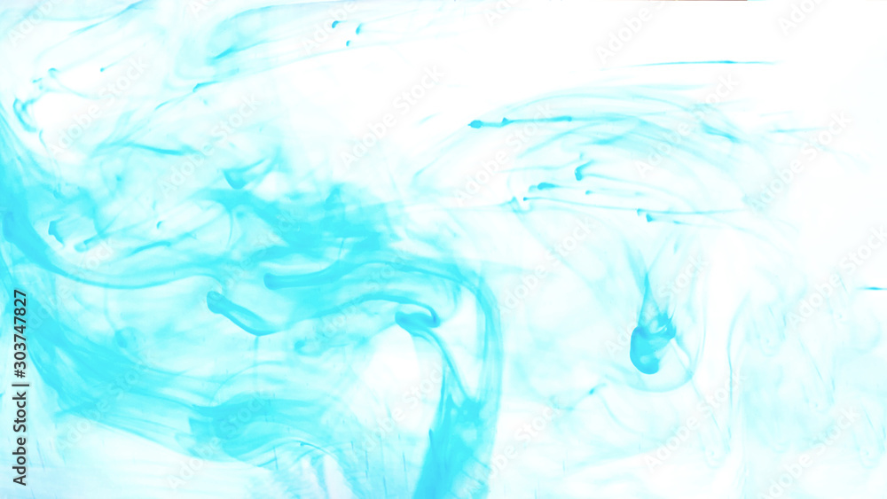 Abstract paint splash in water. Ink artistic background. Pigment color. - obrazy, fototapety, plakaty 