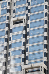 Windows on the side of a skyscraper