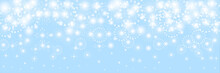 Snowflakes Background. Attractive Winter Silver Snowflake Overlay Template.
