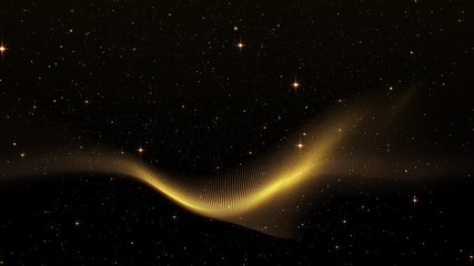 Wall Mural - luxury gold aurora particle glitter abstract background for happy new year and merry christmas festi