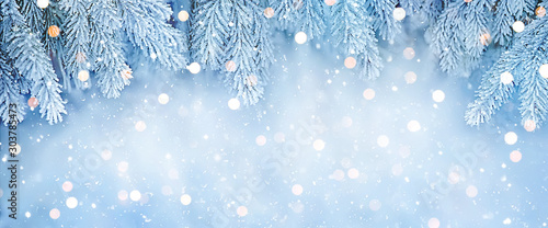 Fotomural Wide Angle Beautiful Christmas Background