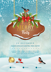 Wall Mural - Christmas Party Poster