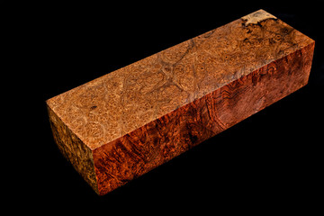 Wall Mural - Logs of Crape myrtle burl wood beautiful pattern for crafts at the black background