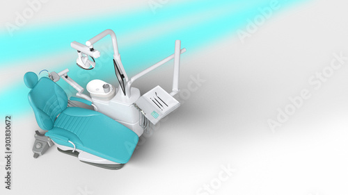 Cuadros en Lienzo Modern dental clinic 歯科 病院 診療所 3D Rendering