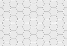 White Hexagonal Seamless Tile Texture For Floor And Walls