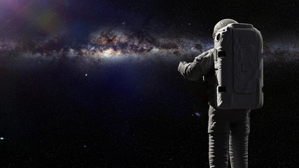 astronaut watching the stars