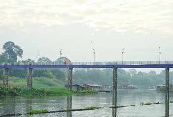 Sticker - bridge over the river