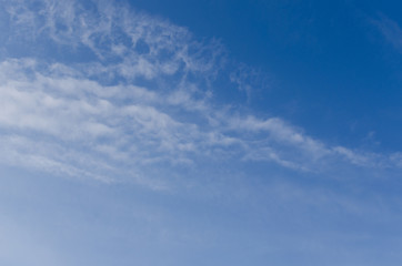 Sticker - beautiful blue sky closeup, clouds