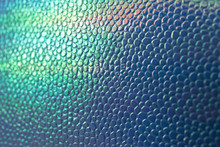 Holographic Fantasy Blue Purple Abstract Texture With Selective Focus, Rainbow Vibrant Gradient Background For Banner, Backdrop Or Wallpaper
