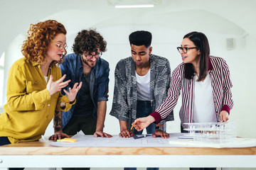 Wall Mural - Explaining her design strategy