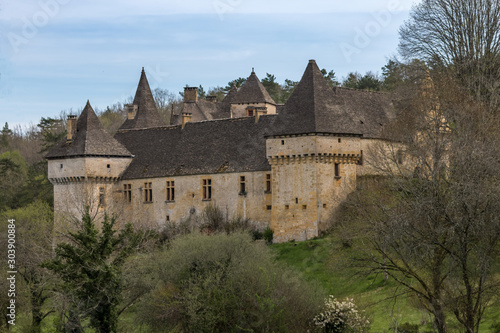 Fotomural Château de la Grande Filolie à Saint Amand de Coly , en Dordogne , france