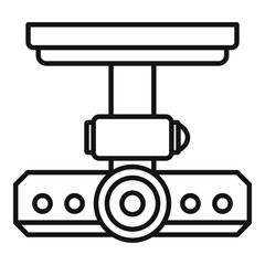 Sticker - Protection dvr camera icon. Outline protection dvr camera vector icon for web design isolated on white background