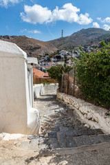 Wall Mural - Traditional buildings and streets in Hydra Island