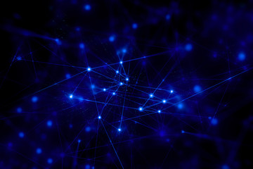 Wall Mural - network social online, background 3d illustration rendering, machine deep learning, data cloud stora