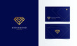 My diamond logotype vector with business card template design for branding identity