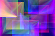 Geometric abstract. Vivid colors and gradients