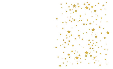 Wall Mural - golden stars on white background.