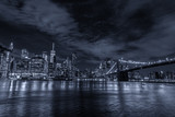 Fototapeta  - Lower Manhattan by night, NYC