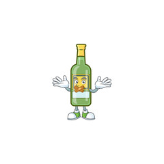 Wall Mural - Cartoon sweet whiskey with character mascot silent