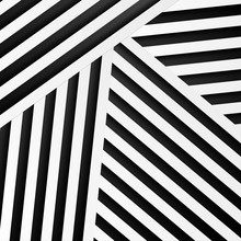Abstract Minimal Background With Black And White Stripes. Vector Geometric Design