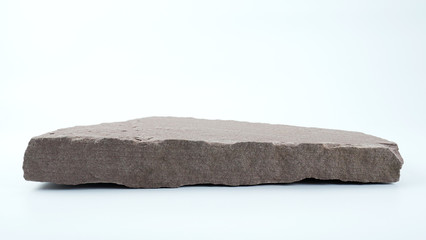 Stone on white background, Blank for mockup design, construction work, decorate large buildings, Blank for design.