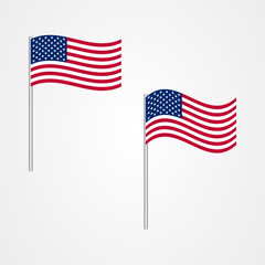 United states of america flag vector