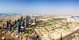 Fototapeta Paryż - Blick auf Dubai von der Aussichtsplattform vom Burj Khalifa im September 2014