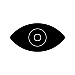 eye icon isolated on abstract background