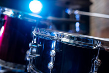 Drums Conceptual Image. Picture Of Drums Retro Vintage Instagram Picture.