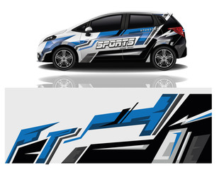 car decal wrap design vector