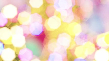 Wall Mural - Close up Blurred Twinkle Colorful Christmas Lights Bokeh Background