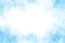 Blue Watercolor Splash Background Eps10 Vectors Illustration