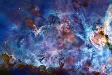 Wall Mural - beautiful galaxy in blue space tones .elements of this image were furnished by nasa.