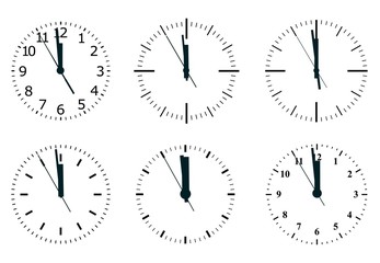 Clock icon. World time concept. Business background. Internet marketing. Daily infographic