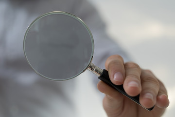 Fototapete - Magnifying Glass search concept modern.