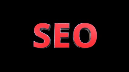 Wall Mural - seo search engine optimization text transparent alpha