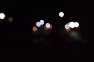 Wall Mural - night light bokeh