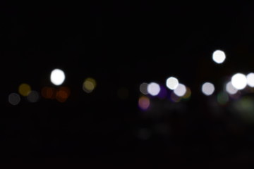 Wall Mural - night light bokeh