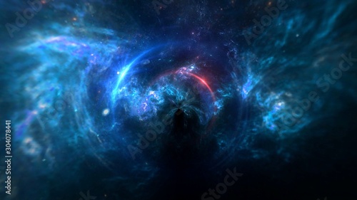 Dekoracja na wymiar  czarna-dziura-planety-i-galaktyka-tapeta-science-fiction-astronomia-to-nauka-naukowa