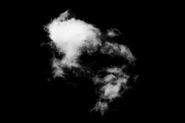 Wall Mural - white cloud with black background
