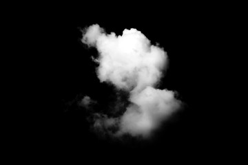 Wall Mural - white cloud with black background