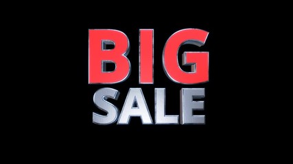 Wall Mural - big Sale shopping discount transparent alpha text