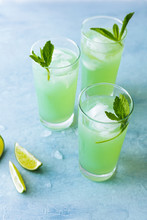 Three Limeade Beverages